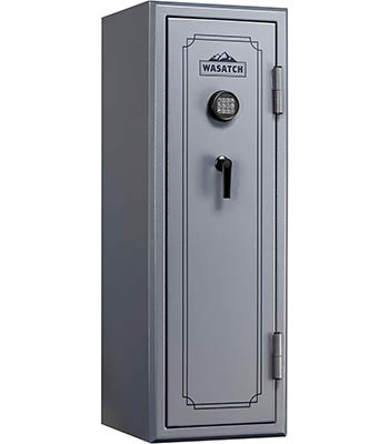 Wasatch 18-Gun Fireproof and Waterproof Safe with Electronic Lock, Gray (18EGW​​​​, 18EDBW, 18CGW)